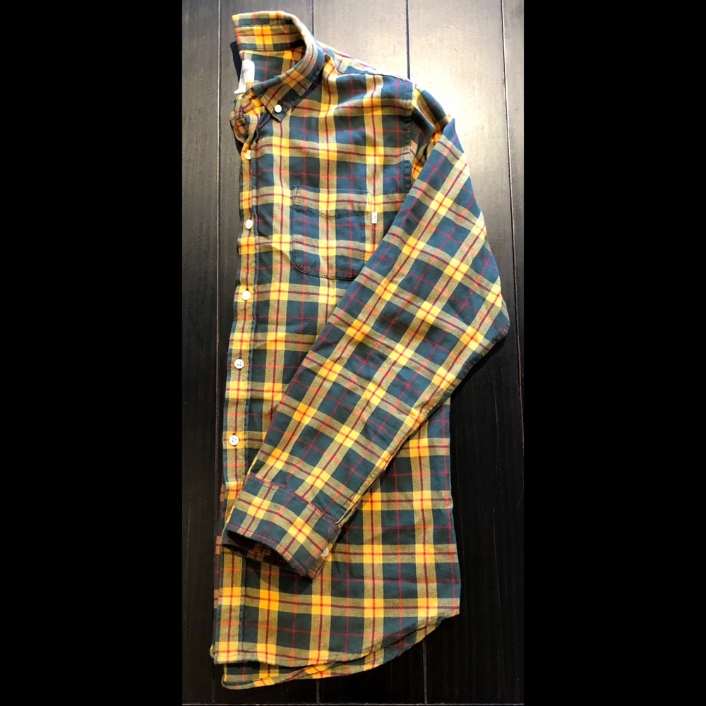 Obey Mustard and Green Flannel